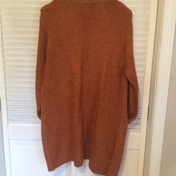 Kaffe KAalloma Orange Knit Cardigan Sweater, Size S - Picture 7 of 8